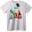 NOONEBRAND Тениска SpongeBob & Приятели - 2XL, White
