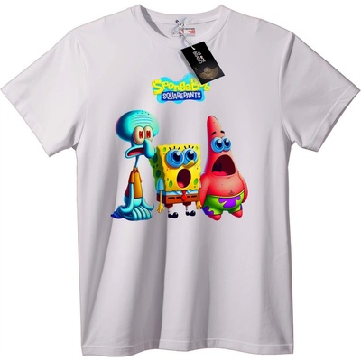NOONEBRAND Тениска SpongeBob & Приятели - 2XL, White