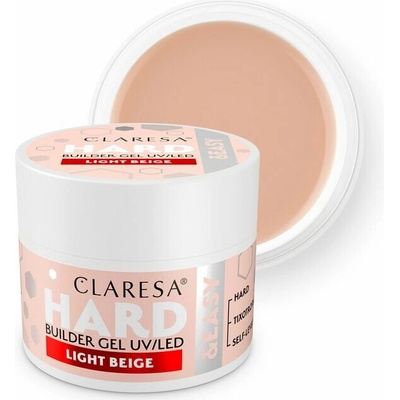Claresa stavební gel Hard Easy Builder gel světle béžový 12g