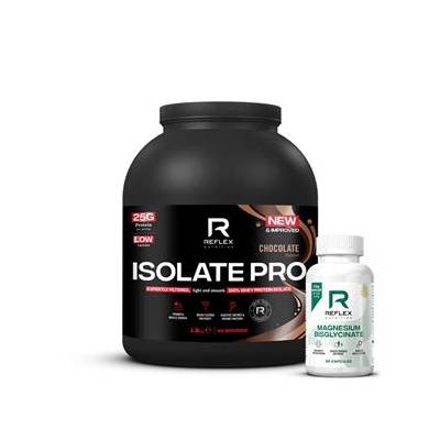 Reflex Nutrition Isolate PRO 1,8kg čokoláda + Magnesium 90 kapslí ZDARMA Varianta: jahoda malina