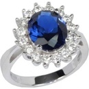 SILVEGO strieborný prsteň princeznej Kate TXR903091