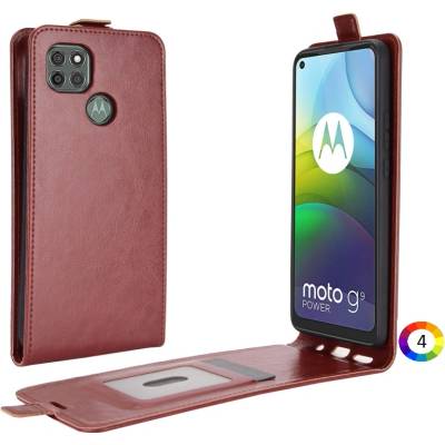 Motorola Moto G9 Power Flip3 Кожен Калъф и Протектор