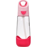 b.box Bottle with Straw шише със сламка Flamingo Fizz