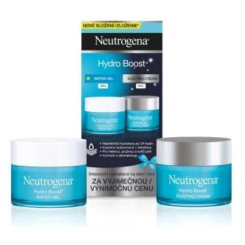 Neutrogena Hydro Boost подаръчен комплект: Дневен гел за лице Hydro Boost Water Gel 50 ml + нощен крем за лице Hydro Boost Sleeping Cream 50 ml унисекс