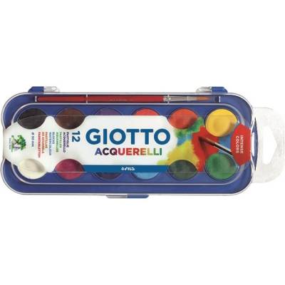 Giotto vodové farby krycie 30 mm 12 farieb