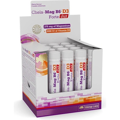 Olimp Витамини и минерали OLIMP Chela Mag B6 + D3 Forte Shot Box, 20 x 25 ml