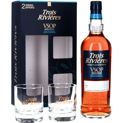 Trois Riviéres VSOP Réserve Spéciale 40% 0,7 l (dárkové balení 2 sklenice)