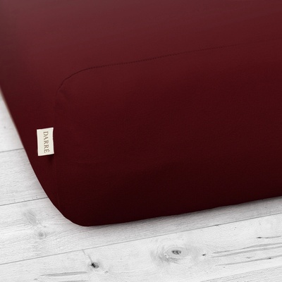 Darré jersey prostěradlo vínové 90x200x20