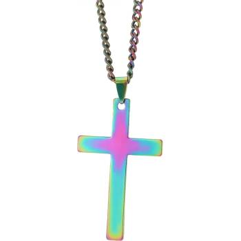 HARAHU Колие Cross - Многоцветен KP34537 (34537)