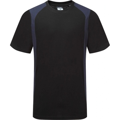 Portwest WX2 ECO CD811 pánské lehké tričko ze bavlny černá/navy