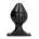 All Black Анален тапа - 6 / 16 cm