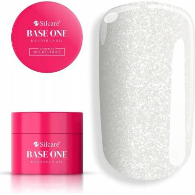 gel Base One gel na nehty samovyrovnávací stavební shimmer milkshake 50g