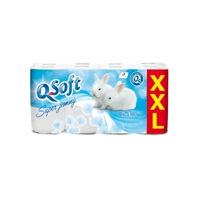 Q Soft Тоалетна хартия Q Soft (16 бр. /ролка) 160 броя 3 слоя XXL