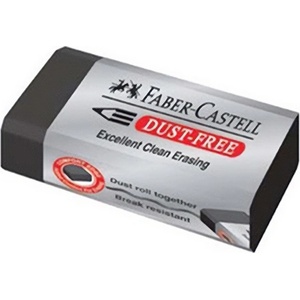Faber-Castell Ластик faber-castell с хартиена капачка, без стружки, черен 187124/187171 (187124/187171)