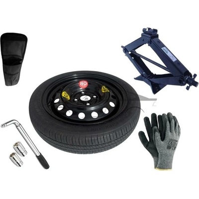 Sada - Dojezdové kolo SUZUKI CELERIO R15 4x100x54,1 + gola klíč + hever + obal na hever