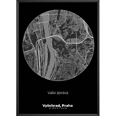 Mapa místa Černá