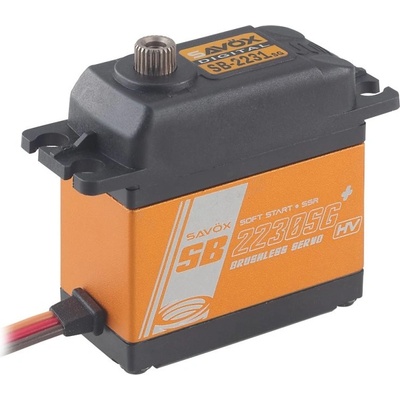SAVOX SB-2230SG+ BRUSHLESS HiVOLT Digitální servo 42kg-0,13s/60°