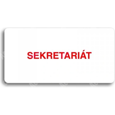 ACCEPT Piktogram SEKRETARIÁT - bílá tabulka - barevný tisk bez rámečku