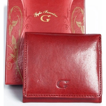 kožená peněženka Giglio Fiorentino kompaktních rozměrů Červená