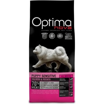 Image 1 of Optimanova Puppy Sensitive Salmon & Potato 12 kg