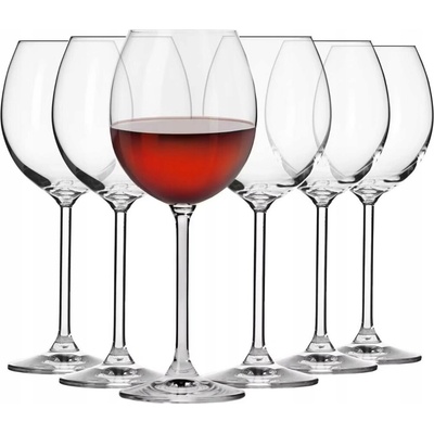 Krosno Skleničky na červené víno Venezia bezbarvé 6 x 380 ml