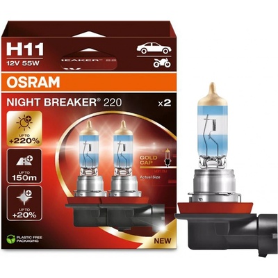 Osram Night Breaker 220 H11 PGJ-2 12V 55W 2 ks