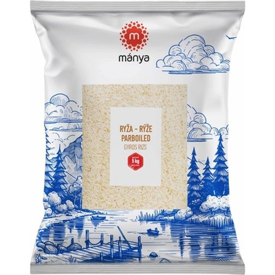 Mánya Dlhozrnná lúpaná Parboiled ryža 5 kg