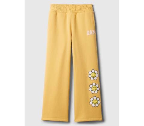 GAP Detské tepláky s logom Žltá