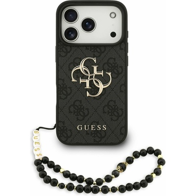 GUESS PU 4G Metal Logo Strap Задний Чехол за iPhone 17 Pro Black Guess | Cheren | МЪЖЕ | UNI