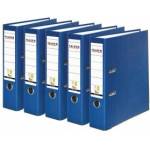 Falken 5x PP-Color plastic folders 8 cm wide DIN A4 blue - 11374212