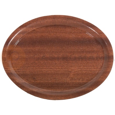 Contacto Podnos drevený protišmykový oválny 260x200x13 mm 3503/260