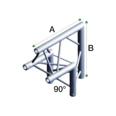 Showtec DT22-006 Corner 90 Degrees Apex Up incl connectors