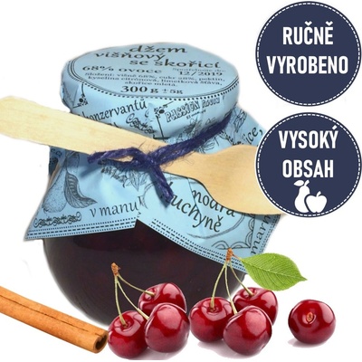 Modrá Kuchyně extra Džem višňový se skořicí 300 g
