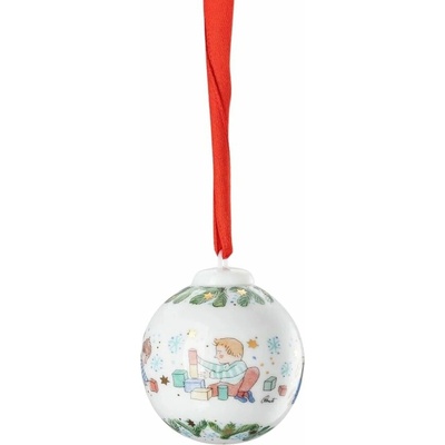 Vánoční porcelánová ozdoba mini koule, Hračky, Vánoční radovánky 2025, 5 cm, Rosenthal