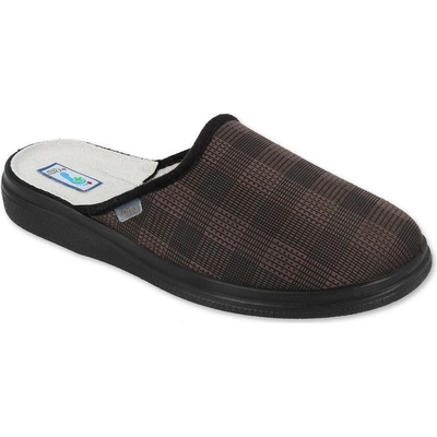 BEFADO 132M017 DrORTO pantofle pánské hnědé káro