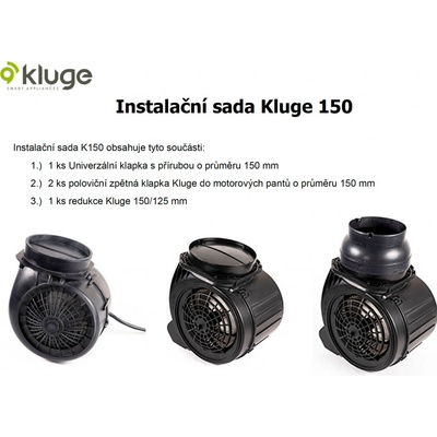 Kluge 150 instalační sada pro odsavače par 1klg150