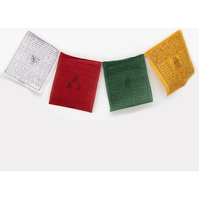 Tibetské modlitební vlaječky Lungta v4.3 27 x 33 cm 25 ks