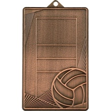 MMC7245/B Medaila volejbal 70x45 mm hr.2mm bronz 7x4 5x0 2 cm Výška cm