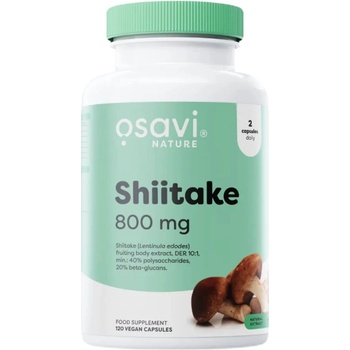 Osavi Shiitake 800 mg | Minimum 20% Beta-Glucans [120 капсули]