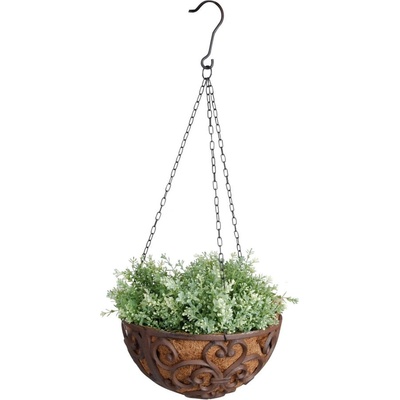 Esschert Design Метална висяща и стенна саксия за цветя ø 30 cm - Esschert Design (ZEE-BPH26)