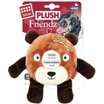 GiGwi Plush Friendz medvěd s gum kroužkem