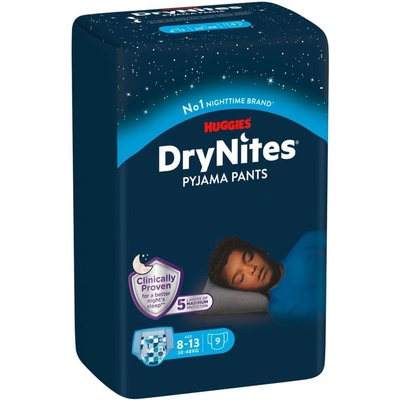 Huggies Dry Nites Large 8-15 let 27-57 kg Boys 9 ks