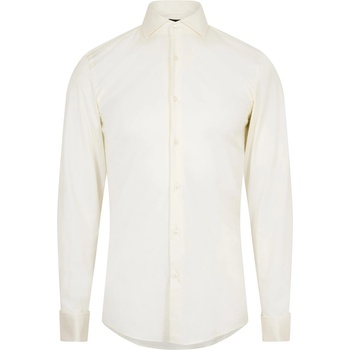 HUGO BOSS Риза с дълъг ръкав Boss Men's H Hank Spread Long Sleeve Oxford Shirt - Natural