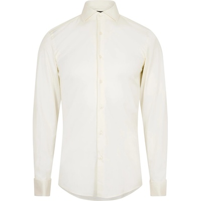 HUGO BOSS Риза с дълъг ръкав Boss Men's H Hank Spread Long Sleeve Oxford Shirt - Natural