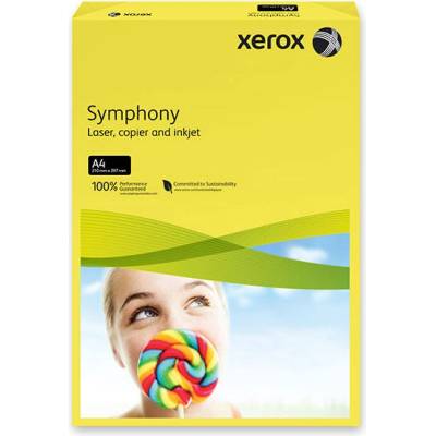 Цветен картон Xerox Тъмножълт A4 250 л. 160 g/m (A4 250)