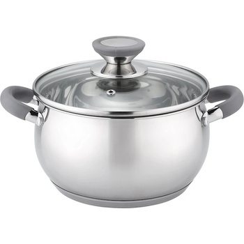 Voltz Тенджера Oliver Voltz OV51210N26, 26см, 7.7 л, Индукция, Силиконови дръжки, Инокс/сив (5V1210N26G)