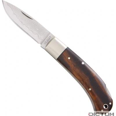 DICTUM 719760 - Hiro Suminagashi Folding Knife, Desert Iron Wood