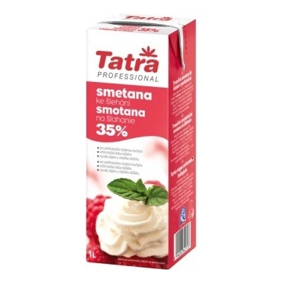 Tatra červený obal Smetana ke šlehání - 35% 1l – Sleviste.cz