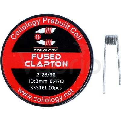 Ciology předmotané spirálky Multi-Strands Fused Clapton Ni80 0,32ohm 10ks