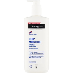 Neutrogena Sensitive дълбоко хидратиращ лосион за тяло за суха и чувствителна кожа 400 мл Лосион за тяло